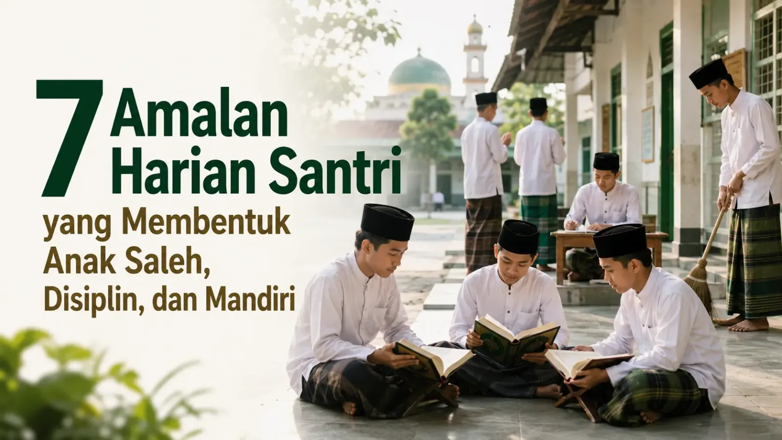 7 Amalan Harian Santri yang Membentuk Anak Saleh, Disiplin, dan Mandiri